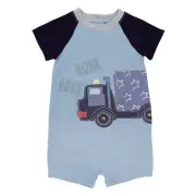 Mud Pie Baby Boy Honk Truck Shortall One Piece