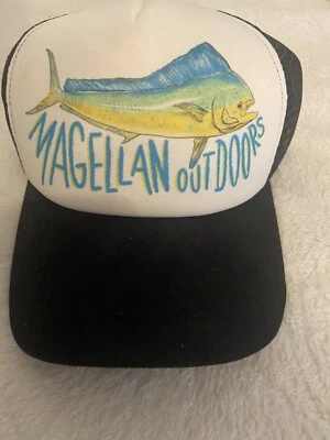 Magellan Outdoors Mesh Trucker Hat Mahi Mahi Cap NWT