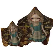 Beautiful Alice in Clockwork Towel with Hood