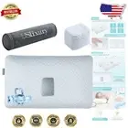 Portable Ear Piercing Pillow with Storage Bag - Soft Support for Side Sleepers