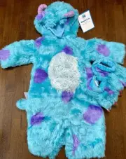 NEW Pottery Barn Kids Monsters Inc Sulley Halloween Costume 6-12 Months Sully