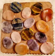 Worry Stones, Pocket Stones, Fidget Stones, Crystal Carvings, Different Material