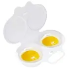 Egg Poacher, Microwave Egg Boiler Poacher, 2 Cavity Nonstick Poached Egg Maker