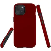 For iPhone 15 Case, Shielding Cover, Maroon Red