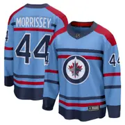 Winnipeg Jets Fanatics Anniversary Alternate Replica Breakaway Jersey - Light Blue - Josh Morrissey - Mens