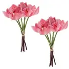 12 Pcs Simulated Cymbidium Bouquet Artificial Orchids Indoor Small Faux