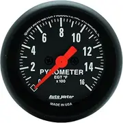 Autometer 2-1/16" Pyrometer, 0-1600 ｡F, Stepper Motor, Z-Series (2654)