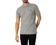 Lyle & Scott Men's Plain Polo Shirt - Grey