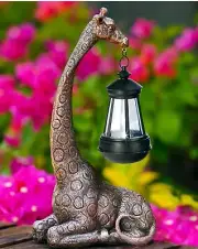 Goodeco 11 "Giraffe Statue for Garden and Home Decor - Ideal for Giraffe & Mom G