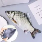 Pencil Bag Crucian Carp Pen Bag Realistic Fish Shape Make-up Pouch Pen Case SUM