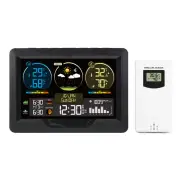 Multifunctional Wireless Weather Station Indoor Outdoor Temperature Humidity Time Weather Forecast Function Clock Alarm