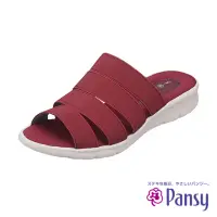 在飛比找momo購物網優惠-【PANSY】日本製輕量女拖鞋 酒紅色(6560)