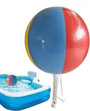 Gvblkq Pool Temp Gauge, Indoor Temperature Meter, Floating Water Thermometer with String, Easy-to-Read Large Display, Accurate Temperature Monitoring for Hot Tub, Ice Bath, Spa