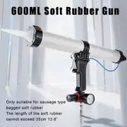 600ML Adjustable Pneumatic Caulk Seam Sealer Gun Soft Glue Air Rubber Glue Gun