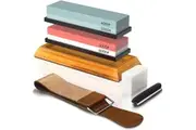 Knife Sharpening Stone Kit, 4 Side Grit 400/1000 3000/8000