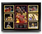 MICHAEL JORDAN, KOBE BRYANT & LEBRON JAMES THREE KINGS SIGNED FRAMED MEMORABILIA