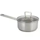 16cm Stainless Steel Saucepan with Encapsulated Base Cool Touch Handle Pot Stove