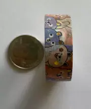 COLORFUL BEAR Washi Tape Roll Cartoon•Gold Metallic•Teddybear •Card Making•Scrap