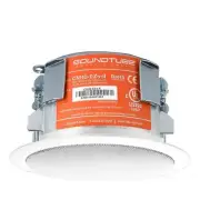 Soundtube CM42-EZs-II-WH 4in COAXIAL IN-CEILING SHALLOW BACKCAN SPEAKER/White