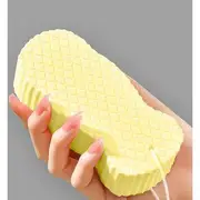 Sakura Cloud - Bath Body Scrub Sponge with Hook With Hook - 1 Pc 0 Yellow - One Size