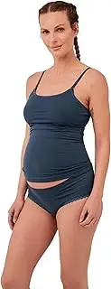 [pact] Organic Cotton Maternity Foldover Hipster Underwear for Pregnancy Postpartum, 4 pack
