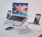 Laptop Stand, Jelly Comb Ergonomic Notebook Riser Desk 9-Level Adjustable with F