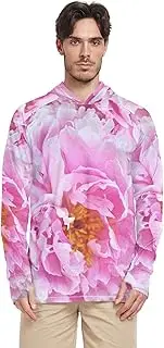 [Caihoyu] Men's Sun Protection Hoodie UPF 50 Men's Sun Shade Shirt Lightweight UV Rashguard for Men Sailing rash guard, Multi, XX-Large