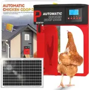 Automatic Chicken Coop Door Opener, Pivot Timer Light Sensor Solar Powered 1490