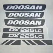 Decal Sticker Set Doosan DX225LC Digger Excavator Decal Set