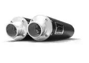 HMF Performance Black Dual Slip On Turn Down Cap Polaris RZR XP Turbo | 4