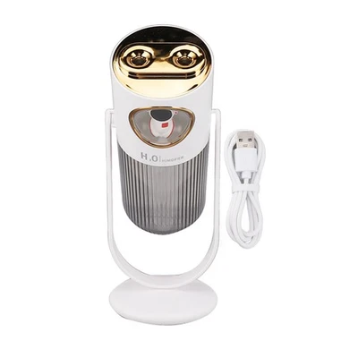 White Shadow Dual Spray Wireless Humidifier Purify Air Hydration Colorf HG
