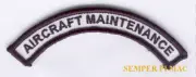 AIRCRAFT MAINTENANCE TAB PATCH US ARMY MARINES NAVY AIR FORCE UNIFORM PIN UP HAT