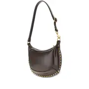 [Isabel Marant] Isabel Marant Oskan Moon Studded Shoulder Bag ONE SIZE BROWN