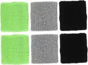 BESPORTBLE 6pcs Elastic Wristbands for Sports Sweat Absorbing Wrist Protector Durable Fitness Wrist Brace Comfortable Fixation Bands