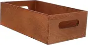 SHINEOFI Solid Wood Storage Box Small Tool Box with Handles Multi Use Wooden Crate for Organizing Sundries Fine Craftsmanship for Desktop Storage and Home Organization