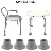 4 Pieces Shower Chair Feet Shower Chair Tips for Shower Stool Bath Chair