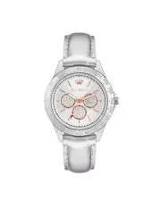 Juicy Couture Couture Crystal Women's Silver-Tone Stainless Steel Watch with