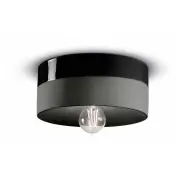 Pi Ceiling Lamp D.25, Carbon Black