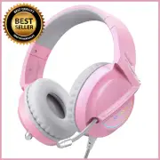 Gaming Headset W/ Mic For PS5 PS4 Xbox One Noise Canceling 7.1 Surround Sound