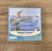 Pelican Harbor 500 pc Puzzle 18" 24" Millicent Neill Decker Wellspring Brand New