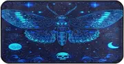 Quteprint Non-Slip Super Absorbent Floor Door Mat, Skull Butterfly Moon Stars Runner Rug for Entryway, Hallway, Kitchen - Indoor/Outdoor Doormat, Easy Clean Home Decor, 39x20 Inch