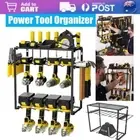 Power Tool Organizer 8 Cordless Drill Holder Workshop Garage Storage Wall Shelf