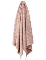 [Aura Home] Waffle Bath Towel Range in Pink Clay