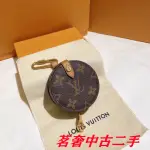 LV 路易威登 ROUND CASE 經典老花 圓形 零錢包 鑰匙扣包 耳機包 M68524