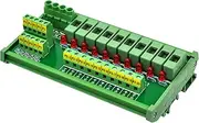 Electronics-Salon DIN Rail Mount 10 Position Power Distribution Fuse Module Board, for AC/DC 5~48V