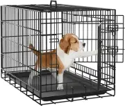 Collapsible Pet Dog Cage Wire Metal Crate Kennel Portable Puppy Cat Rabbit House