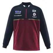NRL 2025 Qtr Zip Anthem Jacket - Manly Sea Eagles - Maroon - Adult - Mens