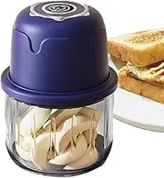 Electric Food Chopper,Veggie Chopper | 350ML Small Vegetable Chopper Portable Cordless Food Processor for Dicing Mincing and Puree