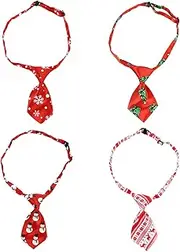 [MOBUTOFU] Christmas Bow Tie Holiday Neckties Party Printed Tie Sequin Tie Christmas Ties Christmas Zipper Ties Puppy Christmas Tie Formal Necktie Polyester Yarn