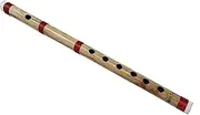 Flute B Key Tune Scale Natural Bamboo flute Hand Indian Bamboo Bansuri 7 Holes Fipple Woodwind Clarinet Musical Instrument Krishna Flute Birthday Gift 14 Inch